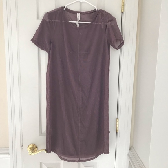 LULULEMON Ready to Reach Dress Mesh Mauve Purple 6 - Picture 4 of 7